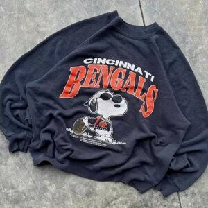 Cincinnati Bengals Football Sweatshirt Sweater Cincinnati Bengals Retro Unisex